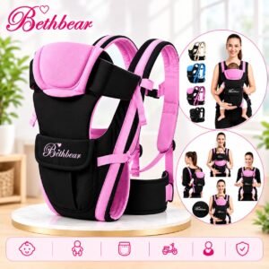 Baby carrier bag 4 in 1,(2-20 kg Capacity) pink color